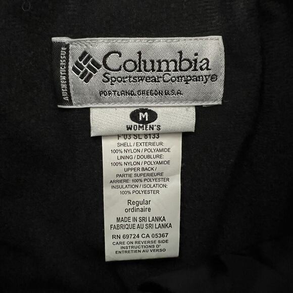 Columbia Vintage Insulated Fleece Lined Ski Snow Pants Black Women’s Size Medium - Picture 7 of 7